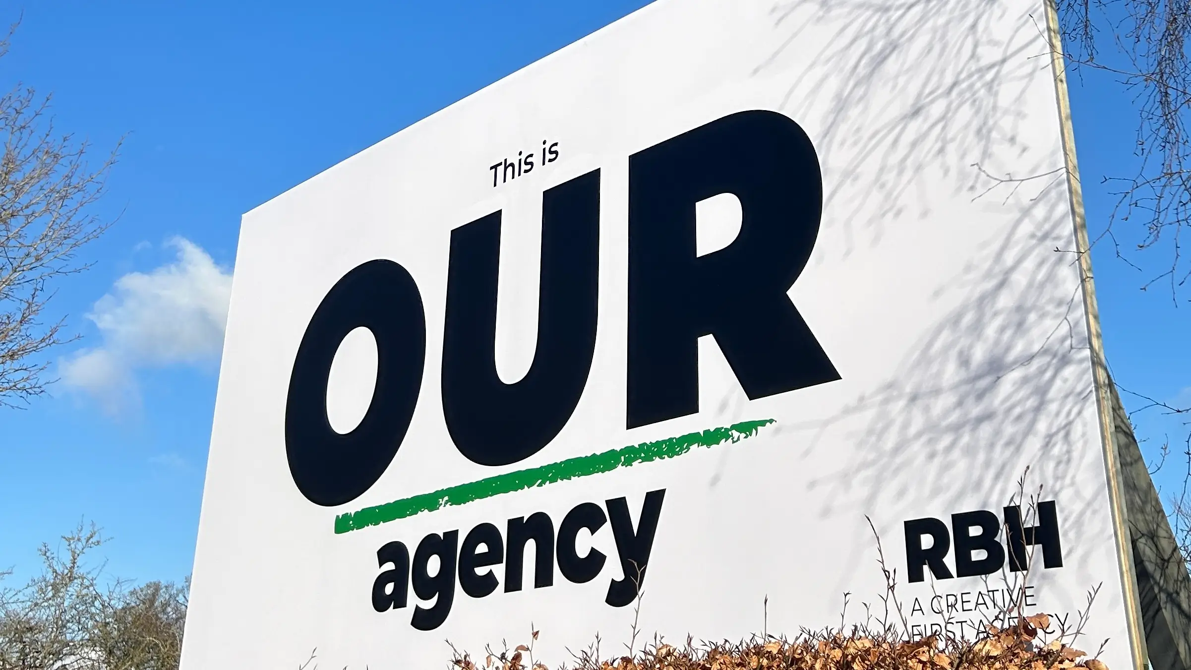 Why we’re not a marketing agency Our agency billboard